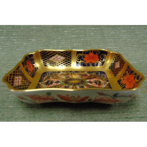 396 - Royal Crown Derby pin tray, having traditional decoration, 3 x 3.5