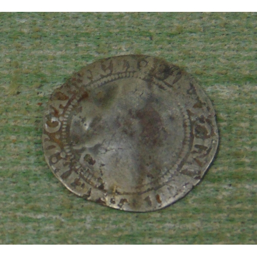 477 - Antique silver hammered coin.