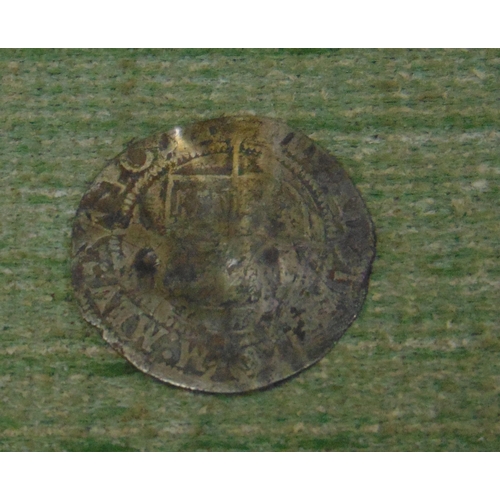 477 - Antique silver hammered coin.