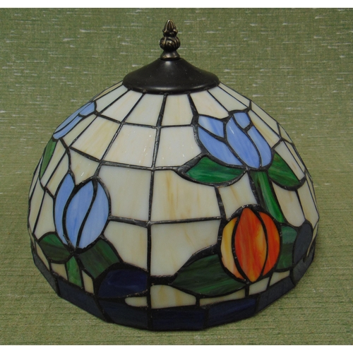 53 - Tiffany style light shade, 12