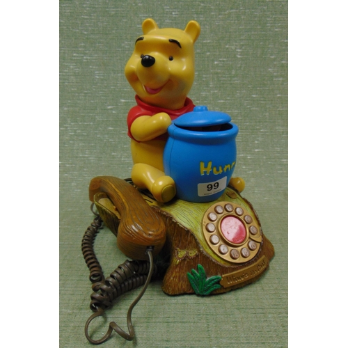 99 - A Winnie the Pooh telephone.