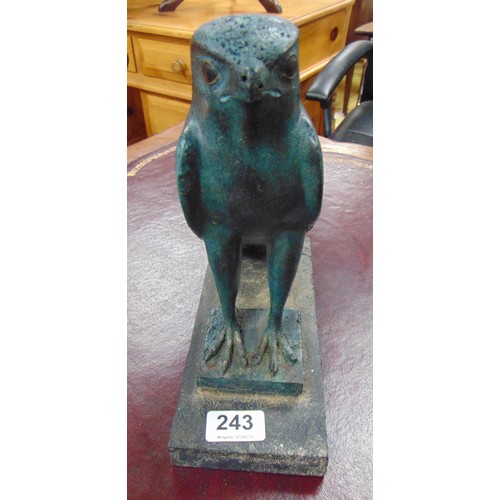 243 - Reproduction Egyptian bird figure, 10.5