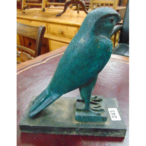 243 - Reproduction Egyptian bird figure, 10.5