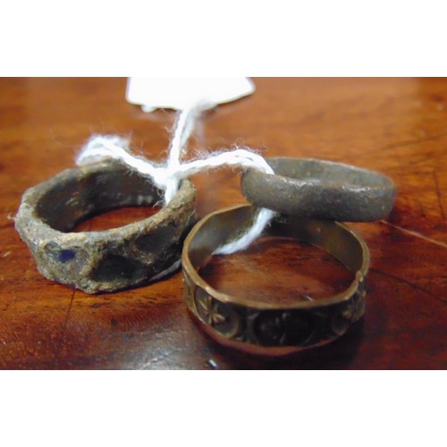 321 - Three metal detector find rings.