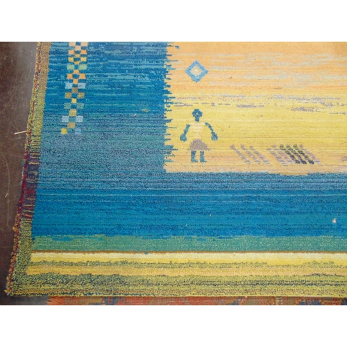 314 - Modern multi coloured rug.