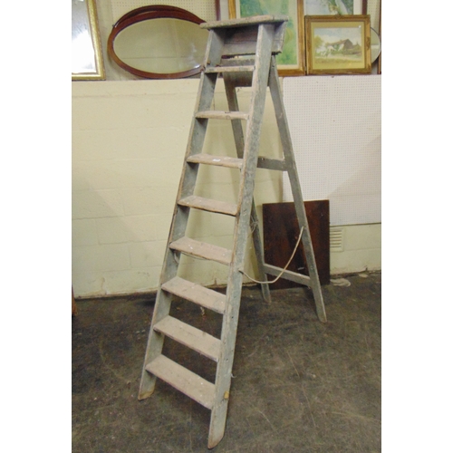 326 - Folding wooden step ladder.