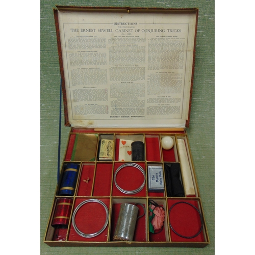 71 - Boxed Ernest Sewell cabinet of conjuring tricks.