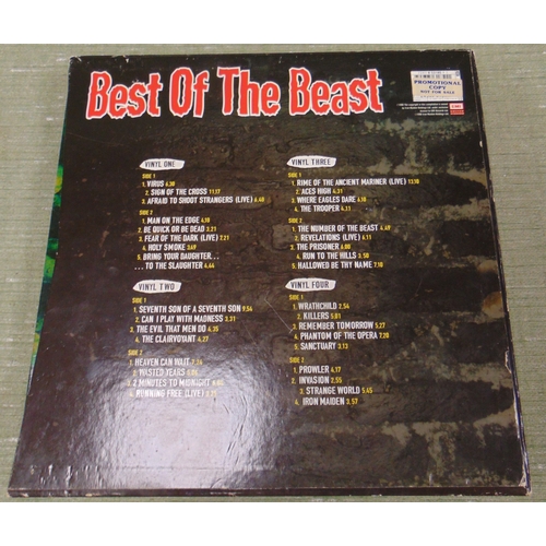 104 - Iron Maiden Best of the Beast 1996 record boxset, with promotional only label to reverse.