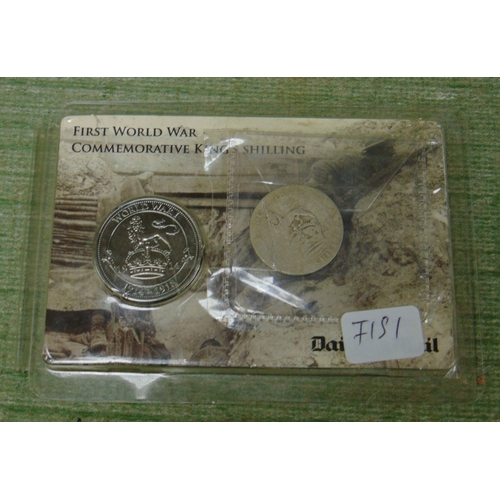 135 - First World shilling and a reproduction example.