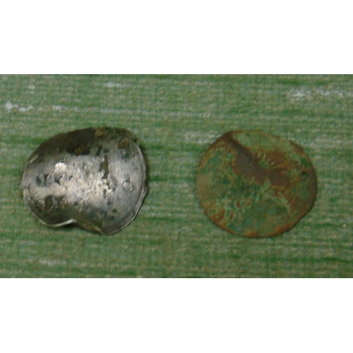 171 - Antique Charles 1st/2nd hammered silver coin and one other example.