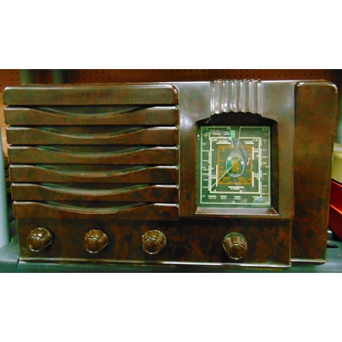 218 - Westminster bakelite cased radio.