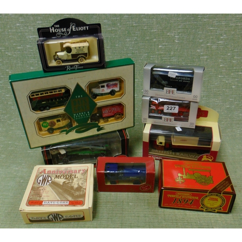 227 - Quantity of boxed collectable model vehicles.