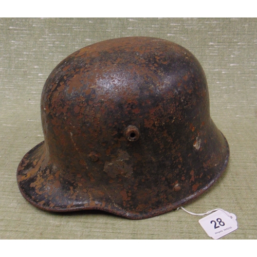 28 - Second World War SS M35 DD helmet.