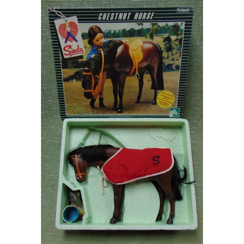 32 - Boxed pedigree Sindy chestnut Horse.