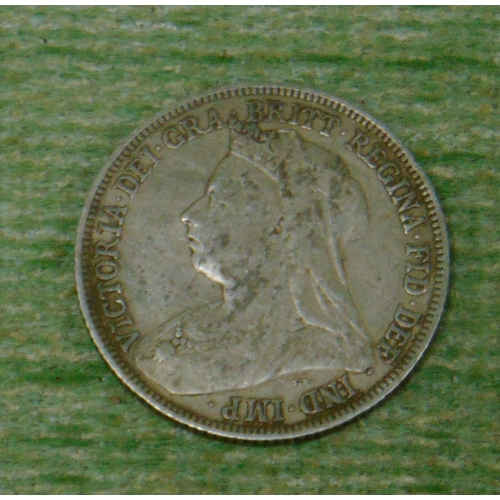 324 - Victoria 1897 shilling.