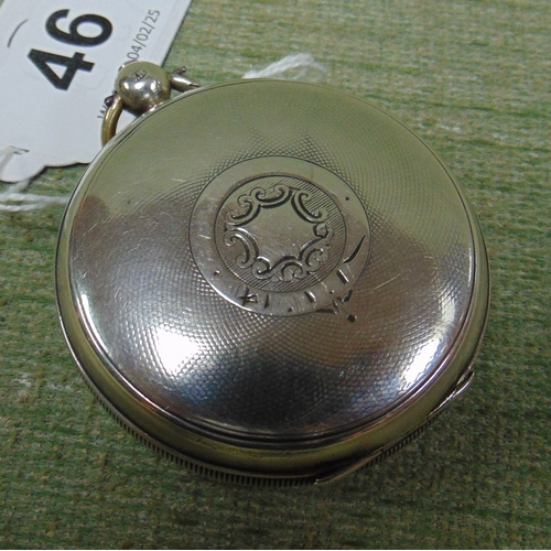 46 - Bravington Kings silver cased pocket watch