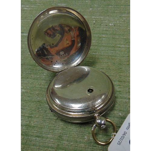 46 - Bravington Kings silver cased pocket watch