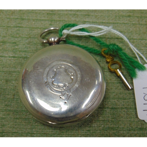 49 - J.G. Greaves 'Express' English Lever silver cased pocket watch, Chester 1902.