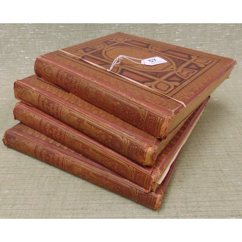 57 - Four volumes, The Country seats of Great Britain and Ireland.