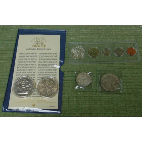 142 - USA Proof 1968 silver half dollar to one cent set, 1976 Eisenhower Dollar, plus proof and encapsulat... 