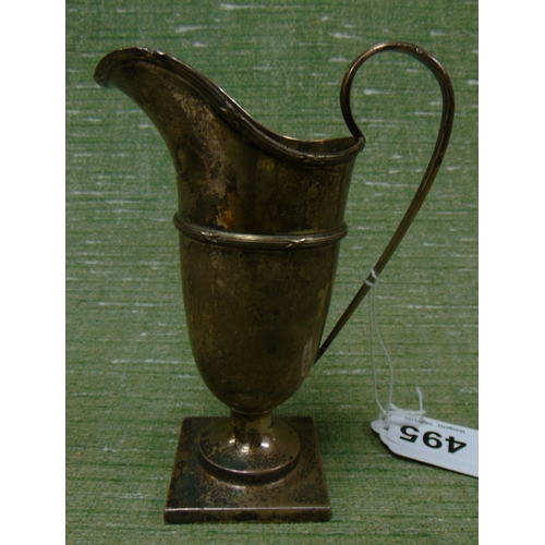 495 - Silver jug, London 1909. 3.9 ozt.