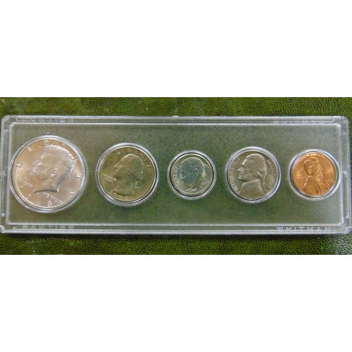 142 - USA Proof 1968 silver half dollar to one cent set, 1976 Eisenhower Dollar, plus proof and encapsulat... 