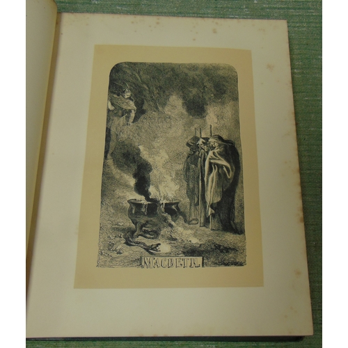 14 - Three antique leather bound volumes, Shakespeare Histories, Comedies and Tragedies.