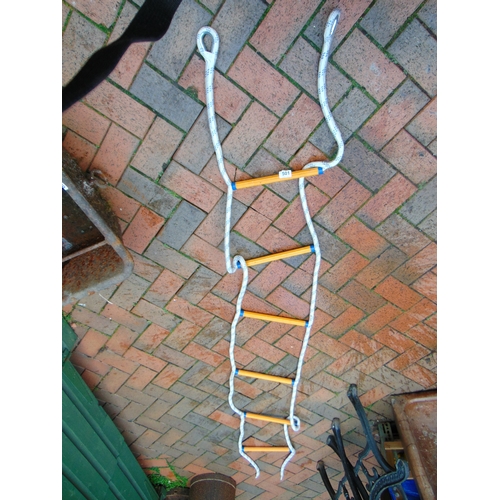 Rope ladder.