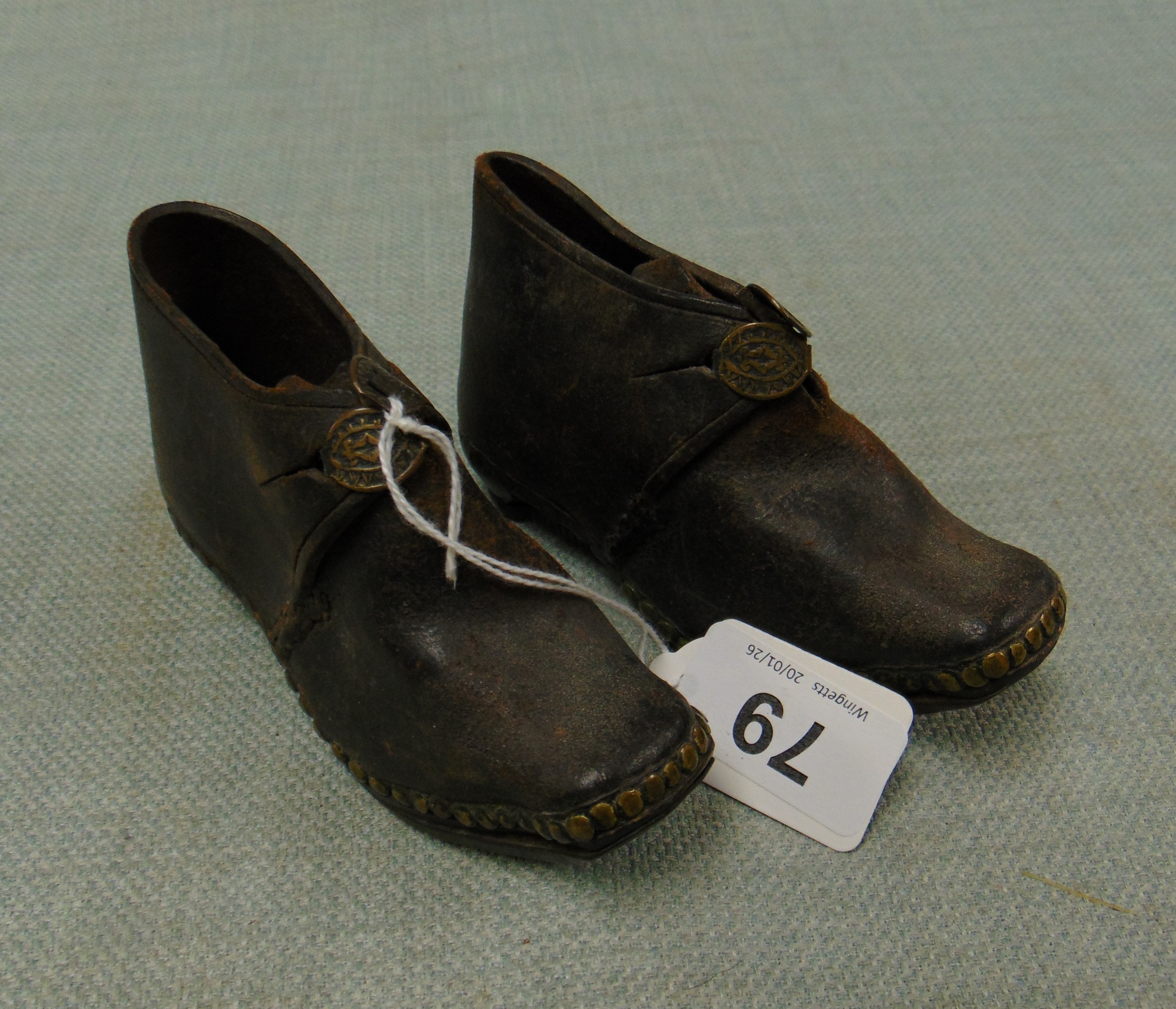 Pair of miniature clogs.