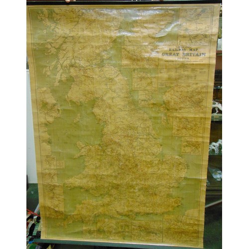479 - Geographia vintage railway map of Great Britain.