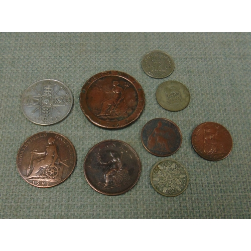Small collection of coins.