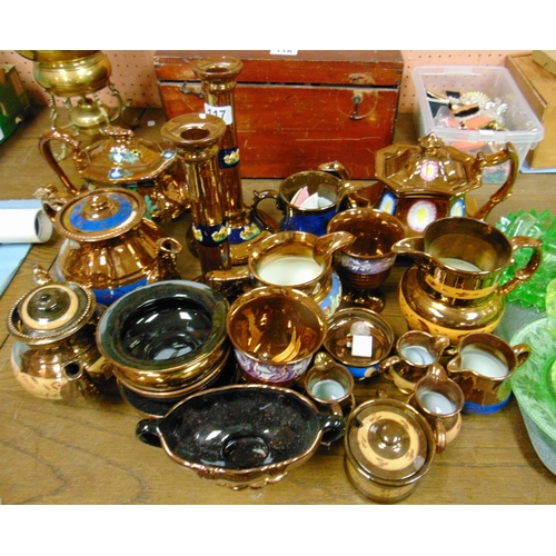 117 - Collection of copper lustre.