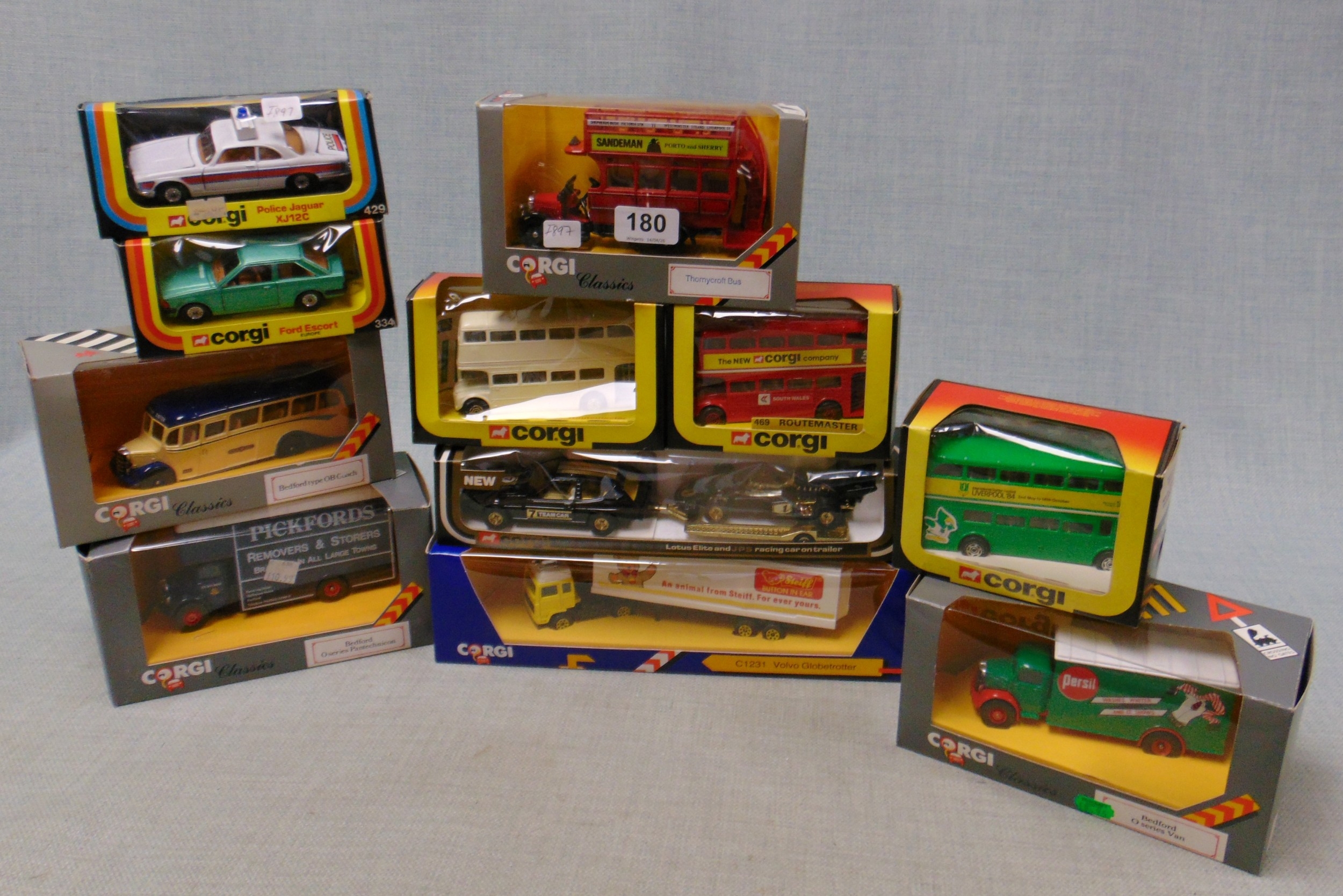 Quantity of Corgi collectable model vehicles.