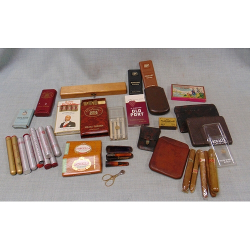75 - Collection of cigars and smoking ephemera.