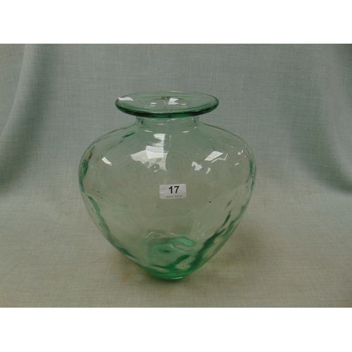 17 - Studio glass vase, 14.5
