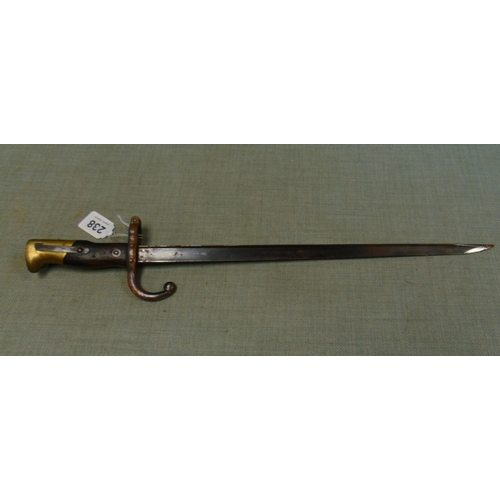 238 - French M1874 Gras bayonet, 21.5