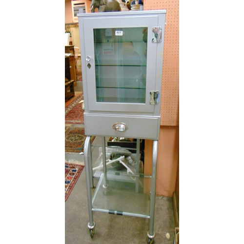 401 - Portable medical cabinet.