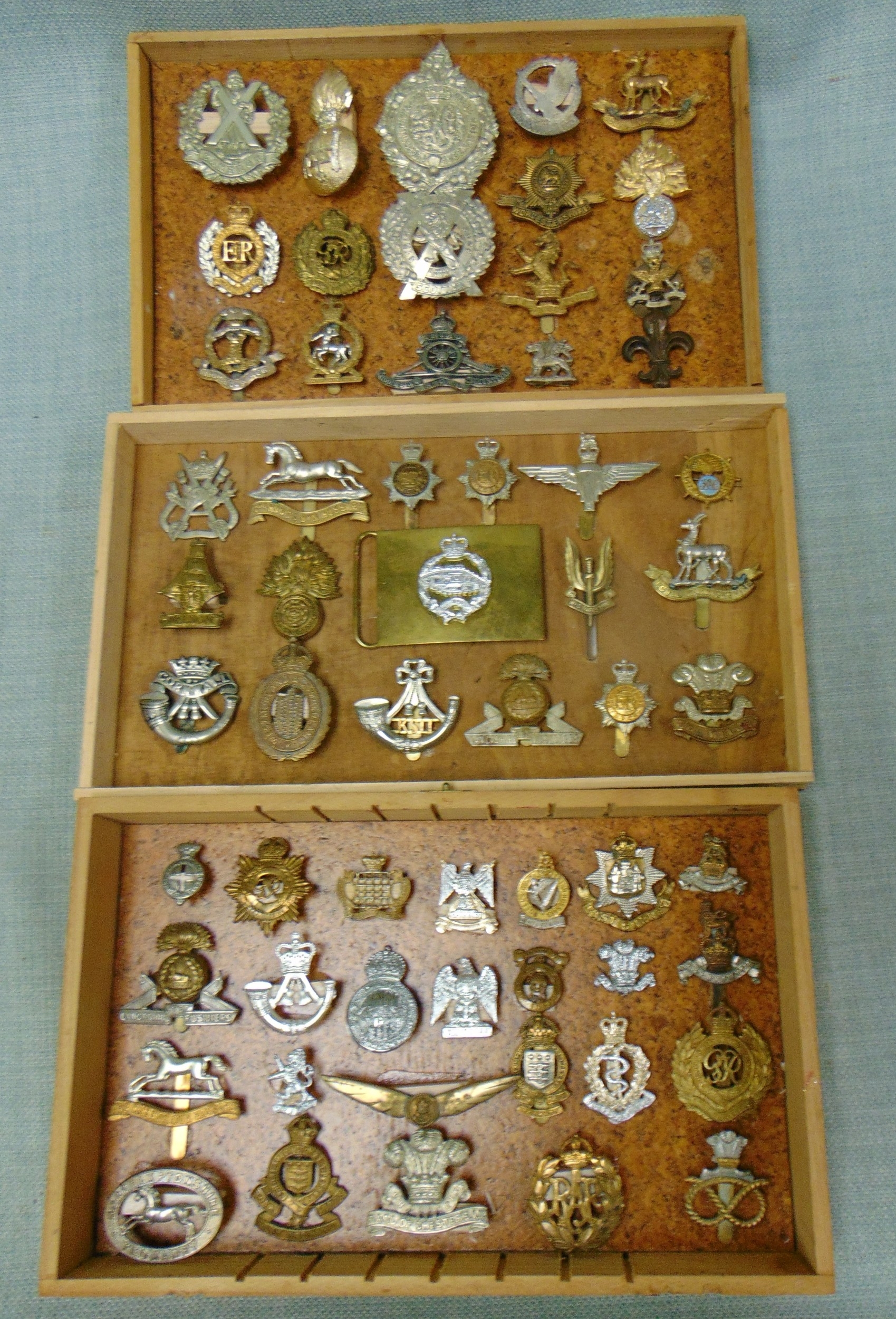 Military badges.