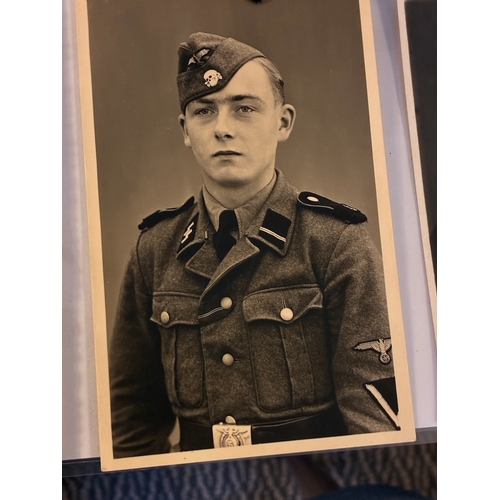 WW2 German Waffen SS LAH photo grouping Photo grouping of a Sturmann in ...