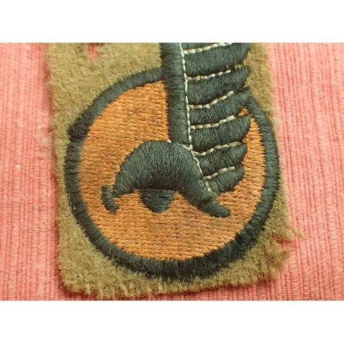 197 - WW2 Polish Armoured division sleeve patch

British made for the exiled Polish army. On emoth hole.