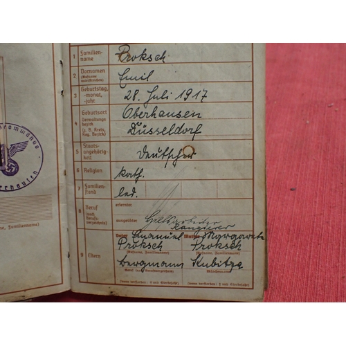 199 - WW2 German army Wehrpass

Emil Proksch. Dating from 1937. Lots of entries. All complete.