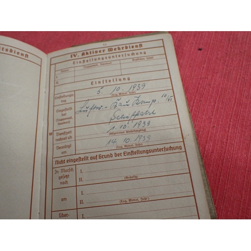199 - WW2 German army Wehrpass

Emil Proksch. Dating from 1937. Lots of entries. All complete.