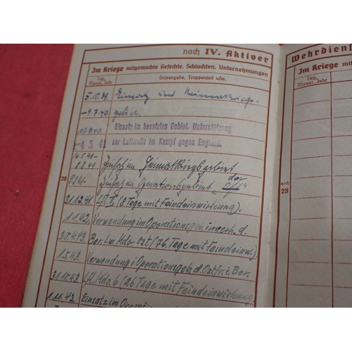 199 - WW2 German army Wehrpass

Emil Proksch. Dating from 1937. Lots of entries. All complete.