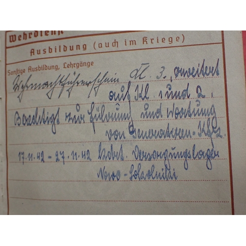 199 - WW2 German army Wehrpass

Emil Proksch. Dating from 1937. Lots of entries. All complete.