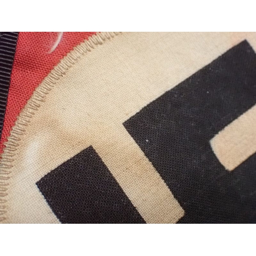 German WW2 SS Armband . Red linen band with black edge tapes. Printed ...