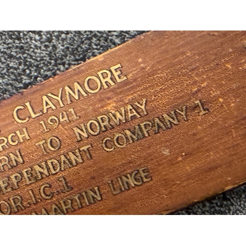 156 - WW2 Norwegian SOE Commando Operation Claymore Raid Commemorative Oar

An Officers Mess Commemorative... 