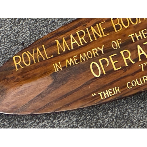157 - WW2 British 'Cockleshell Heroes' Period Commemorative Oar

An Officer's Mess Commemorative Oar relat... 