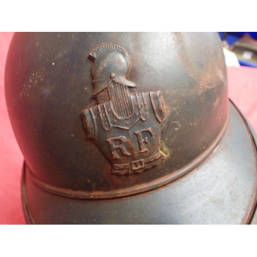 174 - WW1 French helmet with steel face guard

WW1 French M15 Adriane Helmet (no liner) with a Rare Polack... 