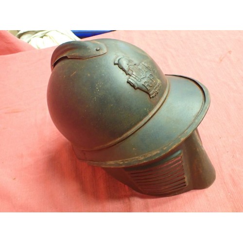 174 - WW1 French helmet with steel face guard

WW1 French M15 Adriane Helmet (no liner) with a Rare Polack... 