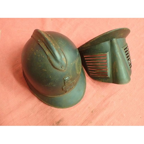 174 - WW1 French helmet with steel face guard

WW1 French M15 Adriane Helmet (no liner) with a Rare Polack... 